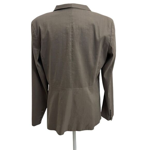 Eileen Fisher Medium Light-weight * Gray Ramie Blend Zip Long Sleeve Jacket Spri - Picture 11 of 16